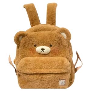 Girls Cute Plush Backpack Large Capacity Backpack Students Book Bags Cartoon Bear Backpack Women Casual Daypack