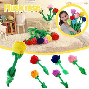🎀【Special price】🎀Nansouf🎀 1PC การ์ตูนกุหลาบดอกไม้ยัดไส้ Soft Plush Toy ของขวัญวันวาเลนไทน์สำหรับสาวๆ