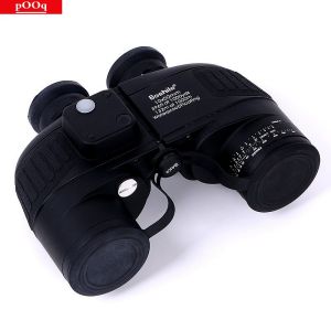 10X50นำทางกันน้ำดีเยี่ยม HD High Power Rangefinder กล้องส่องทางไกลทหารคุณภาพเข็มทิศเดินเรือกล้องโทรทรรศน์