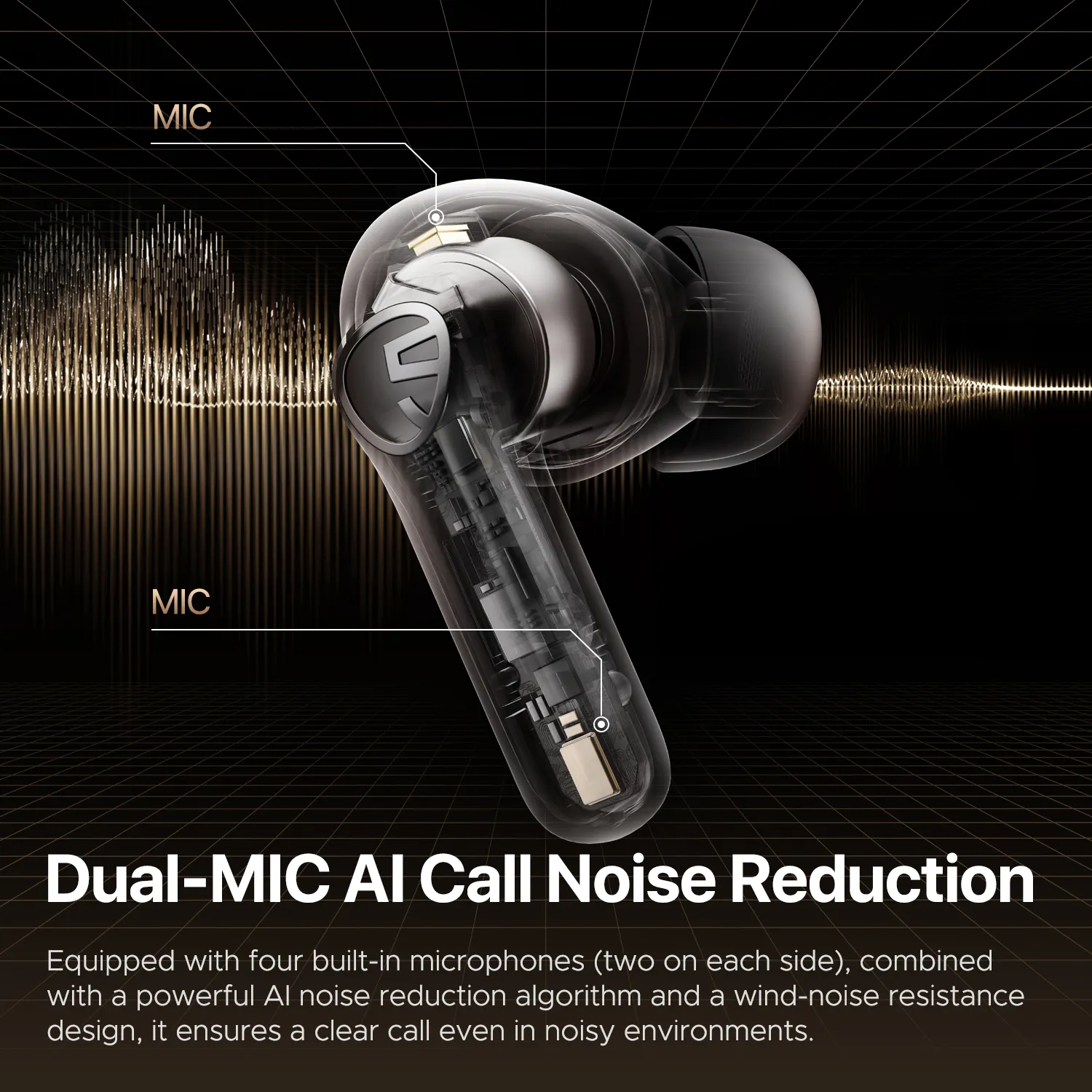 SOUNDPEATS T3 Pro หูฟังไร้สาย Bluetooth 5.4 หูฟังบลูทูธ ANC มี Game Mode