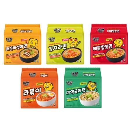 DAEBAK ALL NEW Korean Classic Ramyeon series bundle 5 packs | Lazada