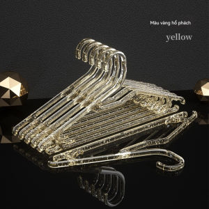 Móc treo quần áo nhựa trong suốt kim tuyến lấp lánh siêu xinh dành cho shop thời trang