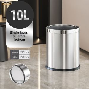 Thùng rác thép không gỉ 10l/14L Thùng rác phòng tắm bằng kim loại cho phòng tắm nhà bếp khách sạn nhà hàng