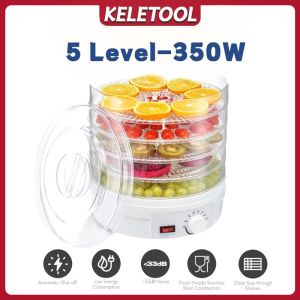 5 Trays Large Capacity Food Dehydrator Air Dryer Household Fruit Vegetable Herb Beef Jerky Pet Snack Drying Machine