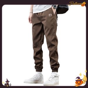 #[หัวใจ]#กางเกงแฟชั่นรุ่นใหม่ผ้าคอตตอนผู้ชายทรงขาจั้มกางเกงเกาหลีกางเกงลำลองใส่แล้วเท่เนื้อผ้าคุณภาพดี