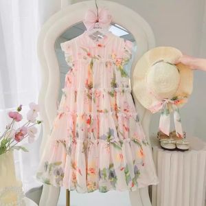 Váy Liền Bé Gái Váy Mùa Hè Váy Trẻ Em Kiểu Tây Váy Công Chúa Hoa Nhí Váy Bánh Hè Bé Gái Lớn