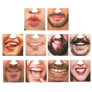 Pack of 10 Party Mask and Cup Mats Set Multipurpose Cup Pad Set Face Covers Cup Mats Cup Pad Paper Texture for Cups