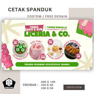 Spanduk Banner Toko Kue Dan Roti Bisa Request