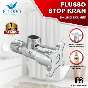 Flusso Stop Kran Shower Kamar Mandi Air Single Stainless / Kran Shower Closet | 653