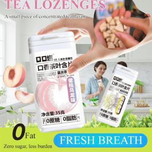 Green Tea Extract Mouth Freshener Lozenges On The Go Bad Breath Eliminator Portable Oral Care Candy
