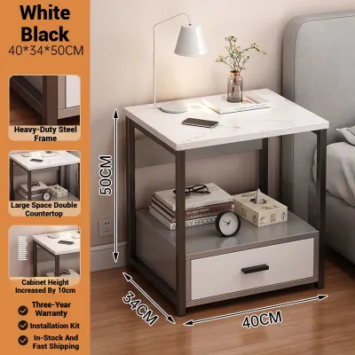 KEKEE Bedside Table Storage Cabinet Bedroom Bedside Storage Rack Save Space Multi Functional TV Cabinet Kabinet Katil Meja Di Tepi Katil 铁艺床头柜收纳