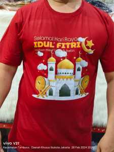 kaos distro kaos fashion kaos murah kaos lebaran bahan katun combed24s super /MESJID DRUM