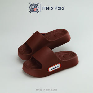 Hello Polo รองเท้าแตะ รองเท้าลำลอง แบบสวม แฟชั่นผู้ชาย พื้นหนา 4 ซม. ยาง EVA กันลื่น รุ่น HP8058