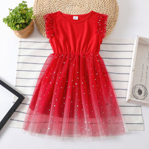 Girls Dress baby Princess Dresses A-Line party Wedding Tulle Elegant Lightweight kids Skirt Girl Clothing