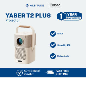Yaber Entertainment Projector T2 Plus Auto Focus Portable 1080P with JBL Sound Dolby Audio Built-in TV Dongle and NFC Screen Cast