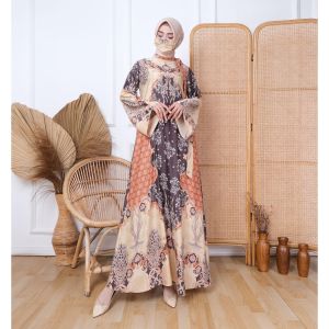 DRESS AMEENA SILK GAMIS BUSUI WANITA KONDANGAN PREMIUM