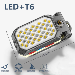 Upgrade 1000W USB Rechargeable Flashlight LED Touchlight 4Modes Waterproof Work Light Powerful Flashlight With Hook Magnetic Flashing 手电筒