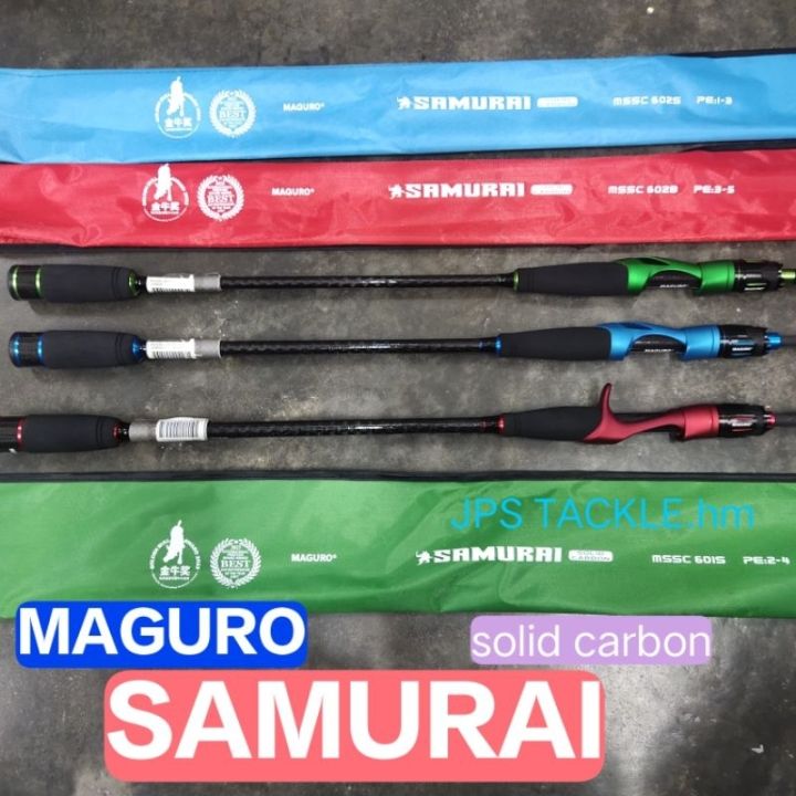 Maguro samurai rod jigging bottom rod maguro samurai solid carbon mssc