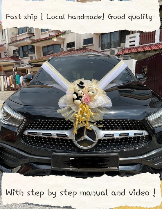 Wedding Car Decoration with Net