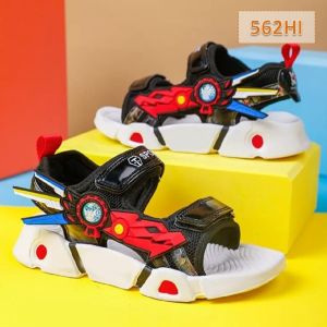 Gevani Sandal Anak Cowok Karakter Kartun Ranger Hitam Tosca (562)