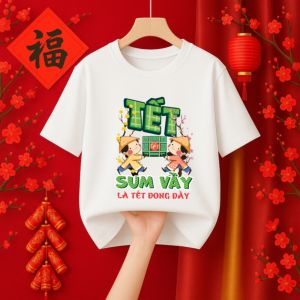 áo thun tết gia đình áo tết SUM VẦY gia đình áo thun tết nam  áo tết 2024 nữ  thun dày dặn chất đẹp đủ size GIÁ  1 ÁO]