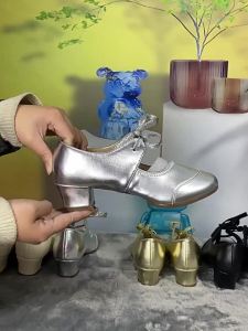 New Latin dance shoes low-cut soft-soled dance shoes womens shallow-toe modern dance shoes 2025