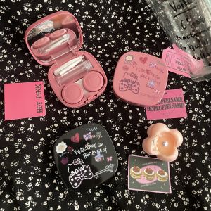 Dopamine Cartoon Fish Design Contact Lens Companion Box Cute and Practical Lens Case Portable AS3203