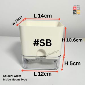 SG Seller] Lightweight Self-Watering Plant Pot with Visible Reservoir - Ideal for Easy Care of Indoor and Outdoor Planter