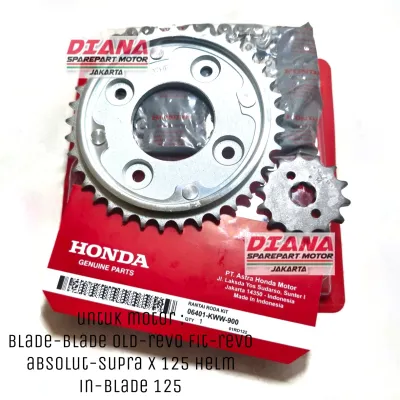 Gear Set Rantai Revo Absolut Revo New Blade Supra x 125 fi Blade 125 fi KWW