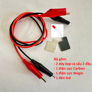 Tấm kim loại Carbon và Magie cho đồ chơi đèn quạt điện xe điện chạy bằng nước muối # công nghệ