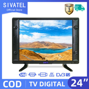 Sivatel TV LED Digital 24/25 inch HD Ready Televisi Murah Monitor LED