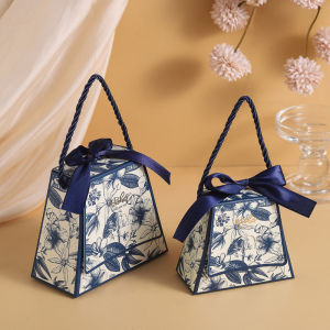 1/5pcs Foldable Gift Paper Box Sugar Box Wedding Birthday Candy Portable Bucket Creative Packaging Bags