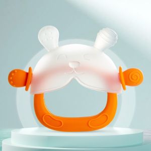Baby Teether Toy Newborn Soothie Pacifier Food-grade Silicone Material BPA FREE Mainan Gigit Bayi