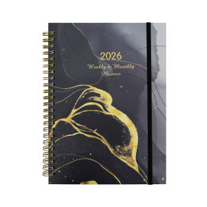 2026 Academic Year Weekly and Monthly Planner Calendar A5 English Agenda Notebook Self-Discipline Time Management