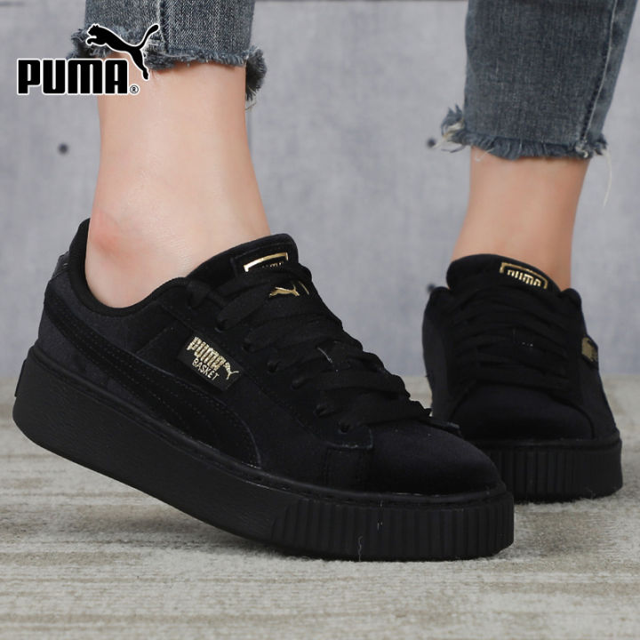 Puma - suede platform hotsell - black - womens