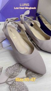 Prettyfeet LURIS Low Heel Shoes Women - Kasut Perempuan Plus Size - Size 41 to 47 (Ready Stock)