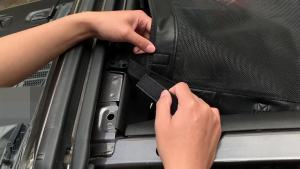 mv1 Car Leather Soft Top Heat Mesh Sunshade Cover Accessories for Jeep Wrangler JL 2018 2019 2020 2021 2022 2023 2024 Up 7Z1B4