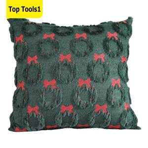 Sofa Cushion Covers Soft Fuzzy Pillowcases Bow Tie Pillow Covers for Home Decor