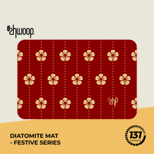Zhwoop Festive Series Diatomite Mat  Ultra Absorbent Quick Drying Anti-Slip Easy Clean Eco-Friendly for Home