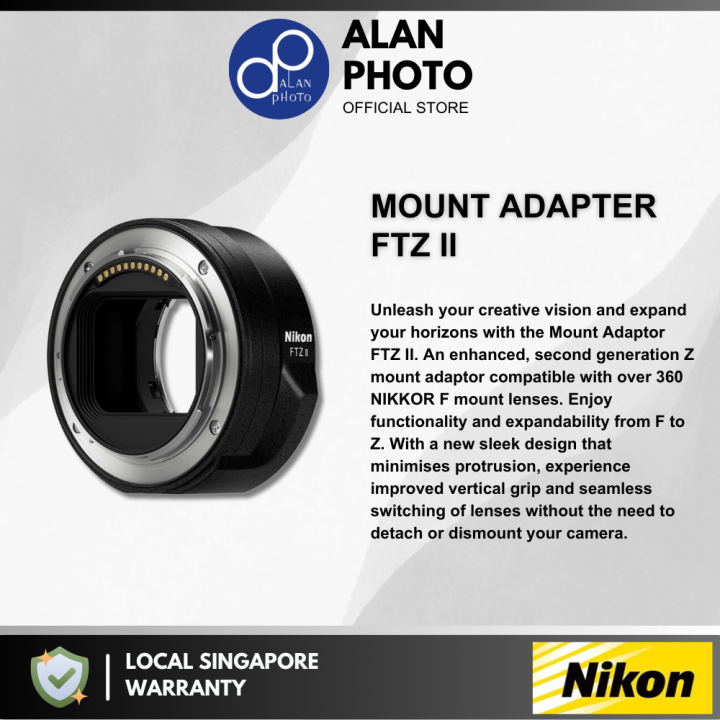 Nikon FTZ II Mount Adapter for Z II Z II Z Z 50