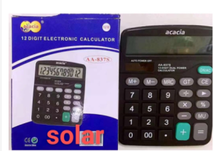 New Solar Electronic Calculator 12 Digits-AA-837S