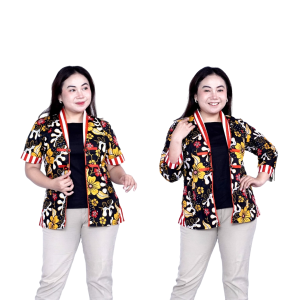 Blouse Batik Big Size LD 140 Wanita Atasan Batik Jumbo M-L-XL-2L-3L-4L-5L-6L-7L Model Blus Jumbo Kerja Batik / Atasan Big Size Kerja Wanita / Pakaian Kantor Bahan Katun Super Bigsize / Pakaian Batik Wanita Kekinian Modern Trendy