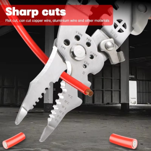 28 in 1 Multipurpose Wire Stripper / Electrician Hand Tool / Heavy Duty Wire Stripping Pliers / for Cutting Crimping Screwdriver