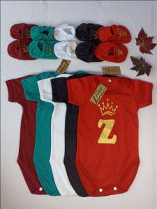 Baju Bayi Custom Inisial/Jumper Inisial Set Baju Topi Dan Sepatu/Set Bodysuit /Jumper Custom 1 Huruf
