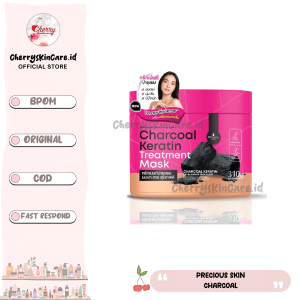 Precious Skin Thailand Charcoal Keratin Treatment Mask 310gr | Keratin Rambut | Masker Rambut | Masker Thailand | Keratin Charcoal