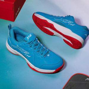 Giày Cầu Lông Giày Bóng Chuyền XP CL10 JMAX Nam Nữ Chính Hãng Màu Xanh Đỏ - Đế Eva Giảm Chấn Nhẹ Chơi Sân Bê Tông Tốt