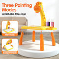 Mafababe Giraffe Projector Drawing Board Kids Painting Learning Table Writing Board Toddler Educational Toys. 
