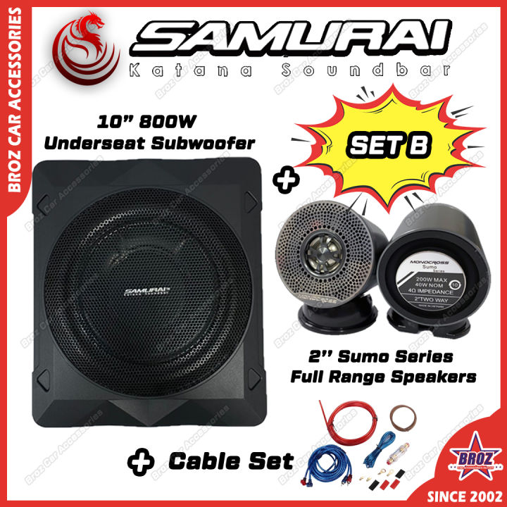 🔥 Hot Deal Underseat Subwoofer Combo Set 🔥 10'' 800W Underseat