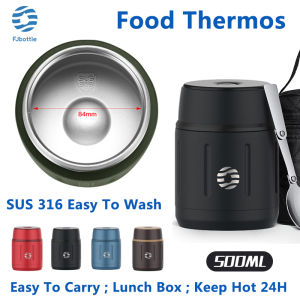 FJbottle 750ml Lunch Box Tumbler Durable Stainless Steel Food Jar Portable and Insulated Ideal for Work Travel School and Outdoor Activities Leak-Proof BPA-Free