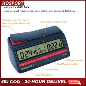 Battery Operated Board Game Timer - Plastic Competition Clock for Training and Teaching Great for Educational Games